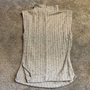 Free People Heather Gray Ribbed Tank Top